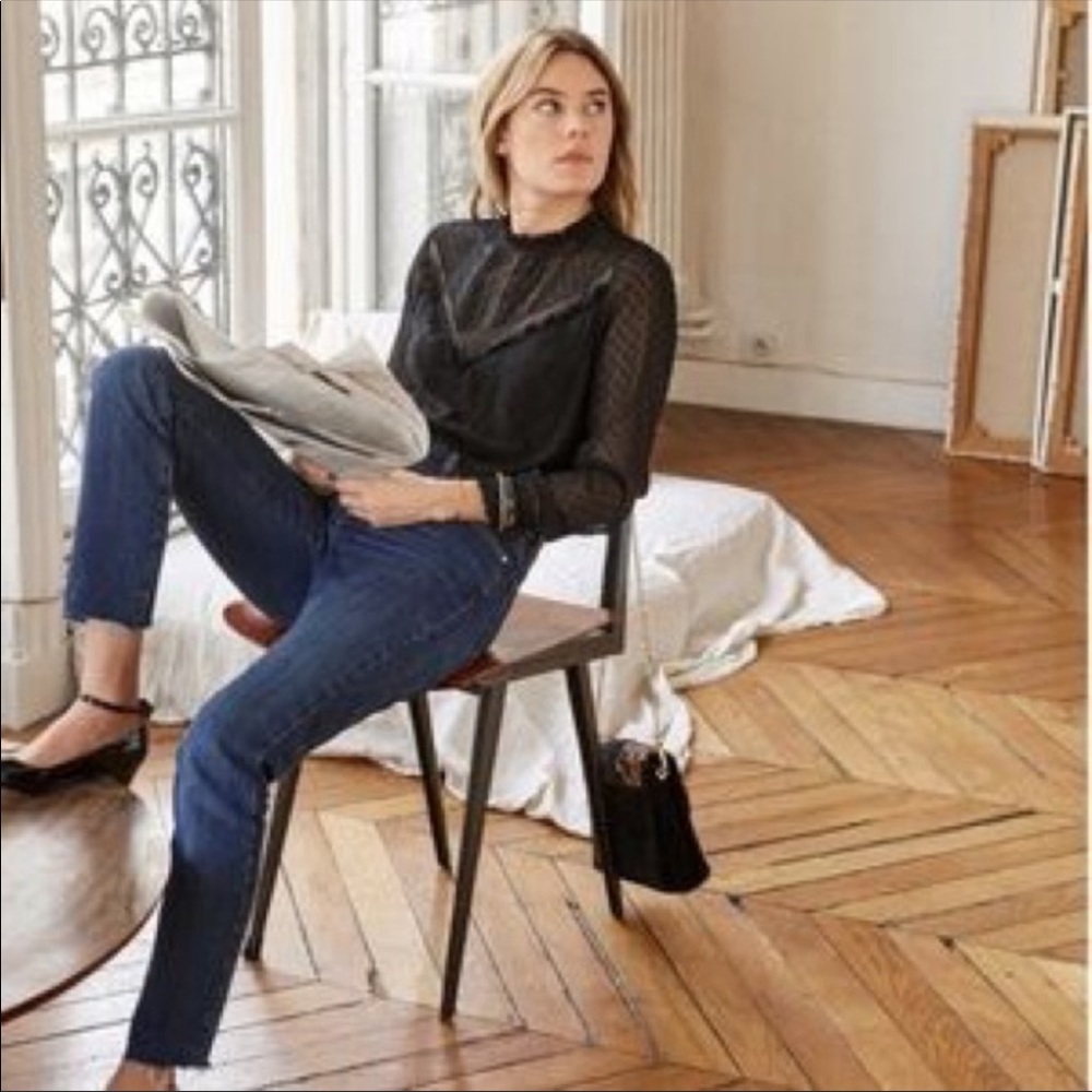 Sezane Kristina Blouse 38 Size Small
